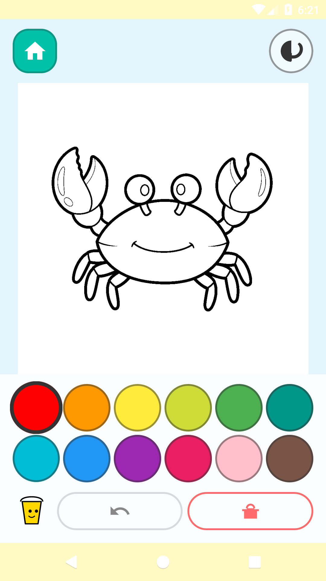 Blank coloring page